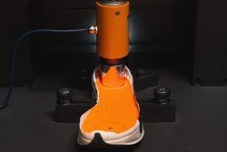 Shock absorption in running shoes